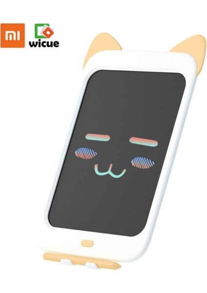 Wicue 10'' Sarı Kedi LCD Dijital Renkli Çizim Tableti