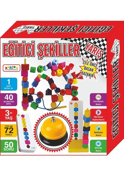 Oyuncak Ring Eğitici Şekiller Yarış Oyunu