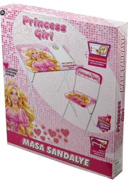 Beren Çocuk Ders Çalışma Masası Prenses