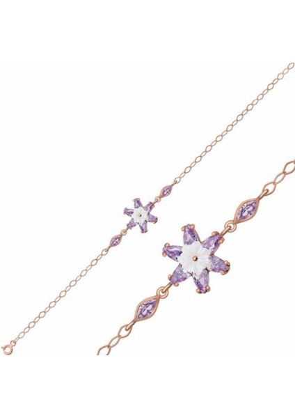 Lotus Çiçeği 925 Ayar Gümüş Bileklik