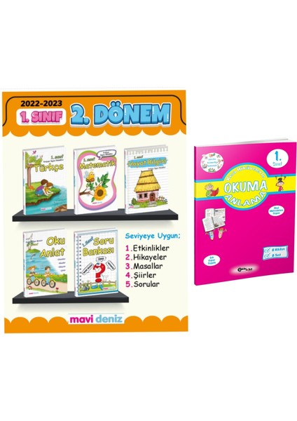 1. Sınıf 2. Dönem Seti - Okuma Anlama Kitabı