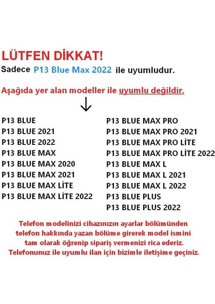 Reeder P13 Blue Max 2022 128 GB Ekran Koruyucu Temperli Cam