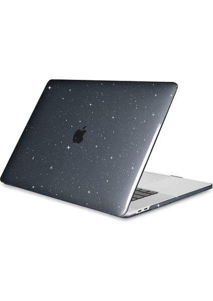 Macbook Pro 13 M2 2022 A2686 Uyumlu Simli Star Parlak Kapak 360° Koruma Kılıf