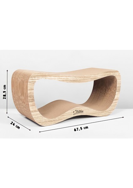 Oluklu Mukavva Karton, Kedi Tırmalama Kanepesi - Large (67,5x28,5x24cm) Kedi Tırmalama Kartonu, Kedi Tırmalama Direği, Kedi Tırmalama Tahtası, Kedi Tırmalama Lounge fiyatları