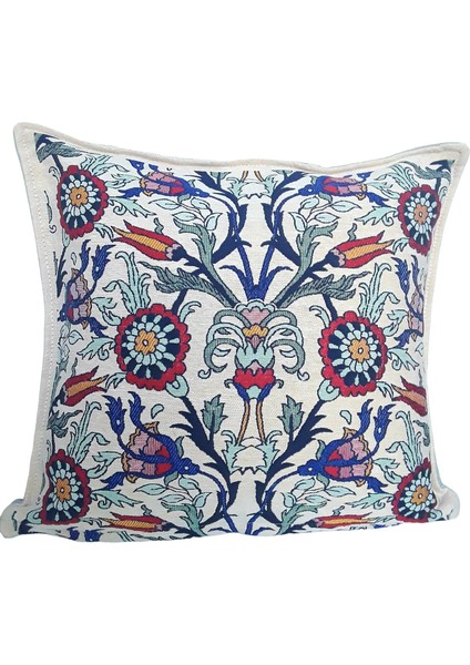 Dokuma Osmanlı Çini Motifli Yastık Kılıfı fiyatları