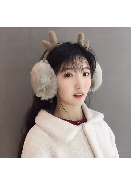 Soğuk Geçirmez Kulaklıklar Geri Çekilebilir Sevimli Kulaklıklar Noel Boynuzları (Yurt Dışından) indirimleri