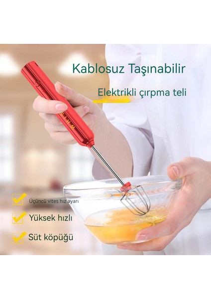 Kablosuz Elektrikli Yumurta Çırpıcı Ev Mini Elektrikli Süt Kahve Karıştırıcı USB Şarj Edilebilir (Yurt Dışından) indirimleri