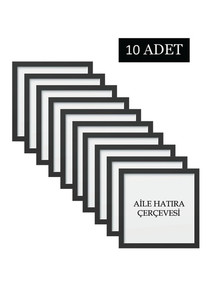 10 Adet Aile Çerçeve Seti Tablo Seti Boş Çerçeve Masa Üstü Çerçeve Hediyelik Çerçeve