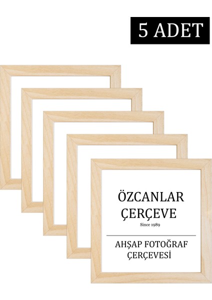 5 Li Aile Ahşap Çerçevesi Ahşap Resim Çerçevesi 20X20 30X30 40X40 15X21 30X40 Doğal Ahşap Çerçeve modelleri