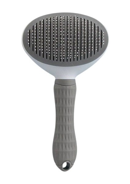 Gri Renkte Evcil Hayvan Tarağı ( Rahat Kullanımlı ve Kendini Temizleyebilen )