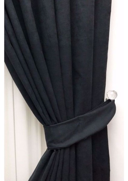 Ada Fon Perde Sık Pile (1'e 3 Pile) Siyah indirimleri