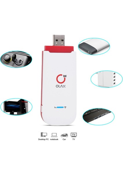 4g Lte USB Modem Dongle W / Sım Kart Yuvası Ağ Adaptörü Hotspot Bilgisayar Için (Yurt Dışından)