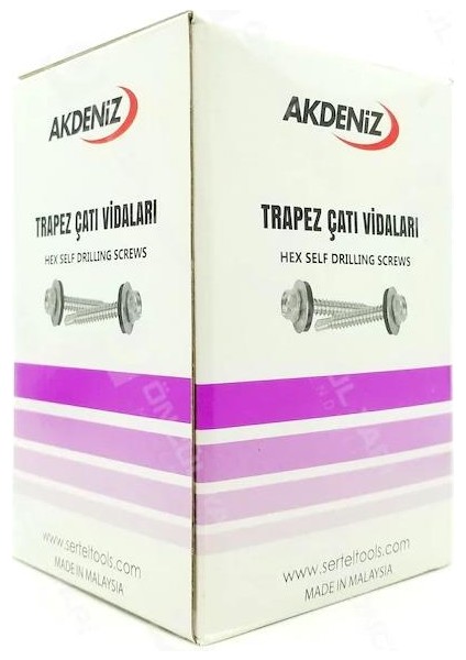 Trapez Çatı Vidası 5,5x 38 Akdeniz 350 Adet