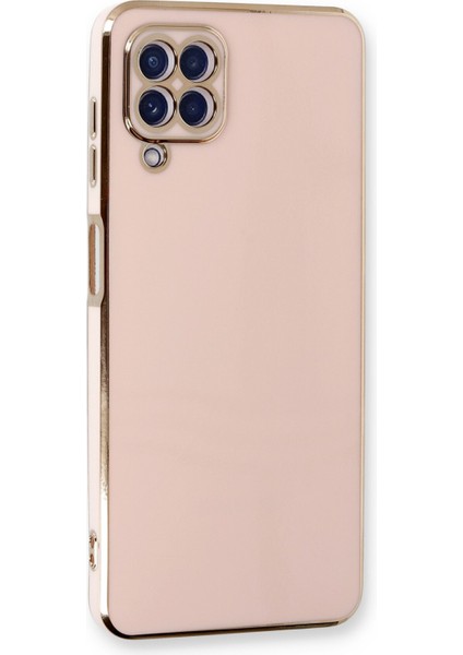 Samsung Galaxy M22 Kılıf Bark Parlak Kenarlı Silikon