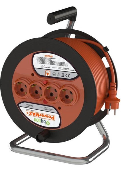 Powermax Bylion 35 Metre Seyyar Uzatma Kablosu 3*1.5 Mm² 35 Mt. Işıklı