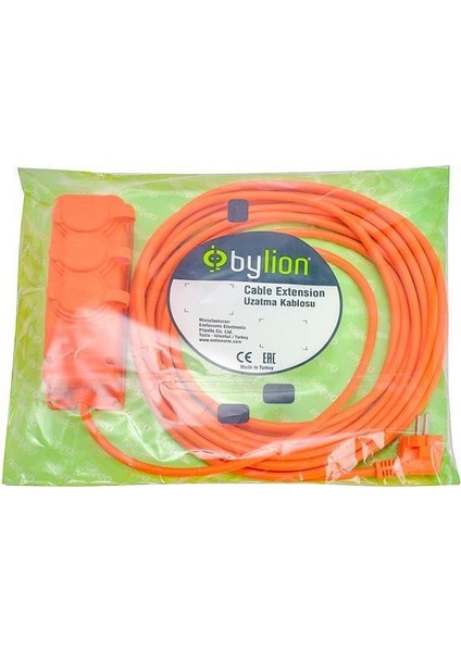 Powermax Bylion 3'lü Seyyar Uzatma Kablosu IP44 Ttr  3*1.5mm² 35 Metre