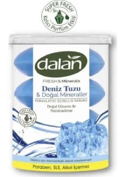 Fresh Minerals Duş Sabunu Deniz Tuzu 4 x 110 gr