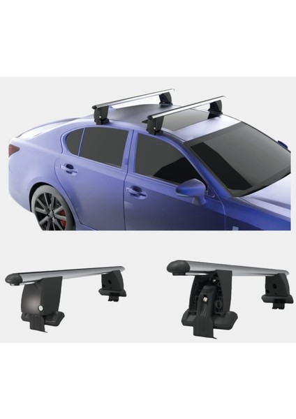 Kia Picanto ile Uyumlu Kilitli Model Oluksuz Tip Ara Atkı - Taşıyıcı - Tavan Barı indirimleri