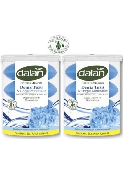 Fresh Minerals Duş Sabunu 8 Adet Deniz Tuzu 440 gr x 2 Paket