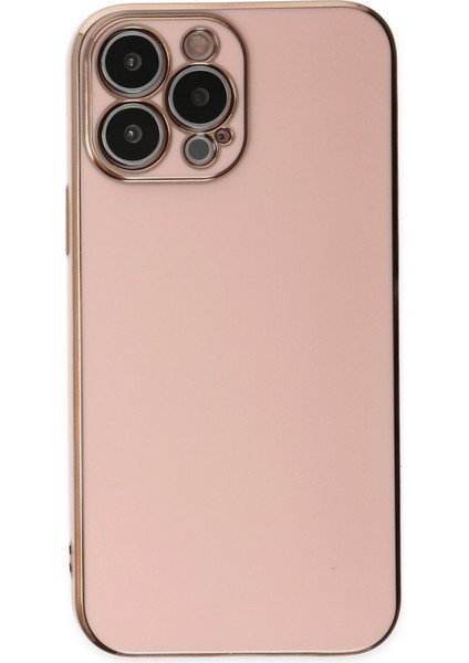 Apple iPhone 12 Pro Kılıf Bark Parlak Kenarlı Silikon + Ekran Koruyucu