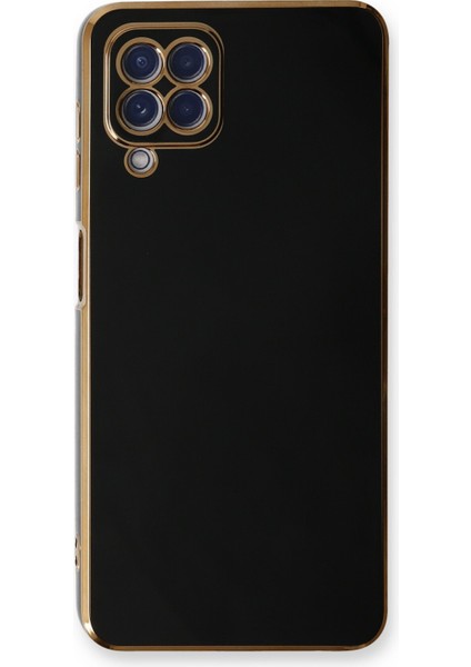 Samsung Galaxy M32 Kılıf Bark Parlak Kenarlı Silikon + Ekran Koruyucu