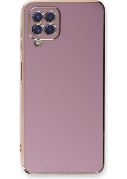Samsung Galaxy M32 Kılıf Bark Parlak Kenarlı Silikon + Ekran Koruyucu