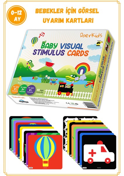 Bebek Zeka Kartları - Görsel Uyarım Kartları