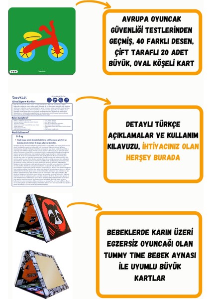 Bebek Zeka Kartları - Görsel Uyarım Kartları modelleri