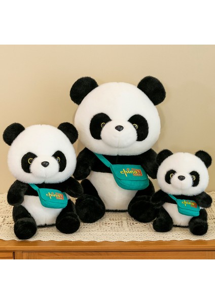 Çin Panda Peluş Oyuncak Kız Erkek Bebek 30 cm