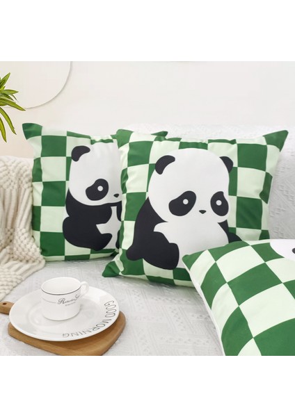 Peluş Çizgi Film Panda Arkalık Yastık Kılıfı Kanepe Oturma Odası Yatak Başı Kare Yastık Kılıfı Yastık Çekirdek(Yurt Dışından) fiyatları
