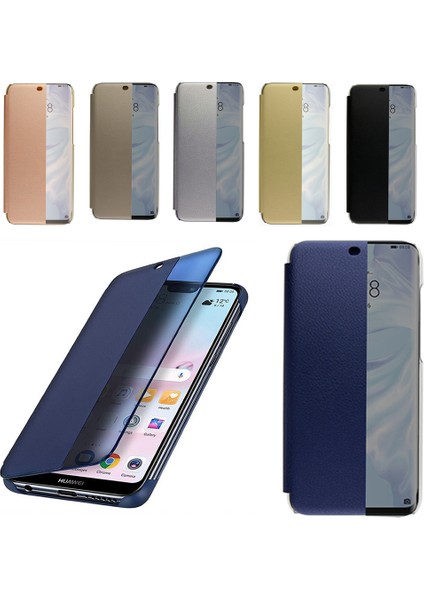 Huawei Y7 2018 Yarım Cam Kapaklı Kılıf