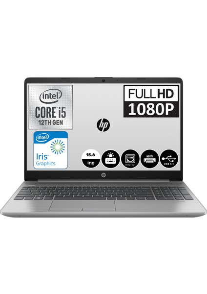 250 G9 Intel Core i5 1240P 8 GB 512 GB SSD Freedos 15.6" FHD Taşınabilir Bilgisayar 723P6EA02 Zetta Çanta