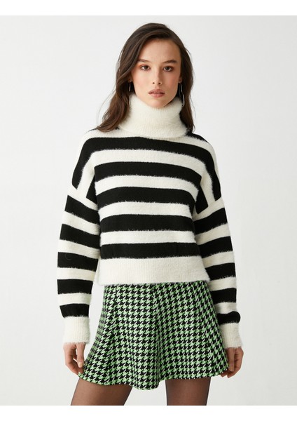 Rachel Araz XKoton - Yumuşak Dokulu Boğazlı Kazak modelleri