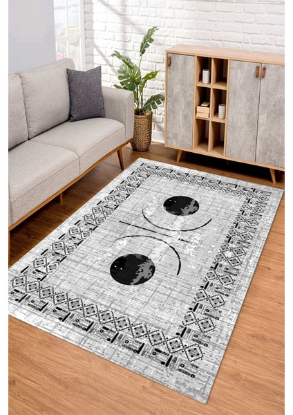 Dijital Kaymaz Taban Yıkanabilir Renkli Salon Halısı Mutfak Halısı Yolluk ND-SD-1069