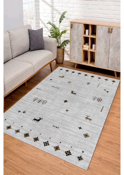 Dijital Kaymaz Taban Yıkanabilir Renkli Salon Halısı Mutfak Halısı Yolluk ND-SD-1056