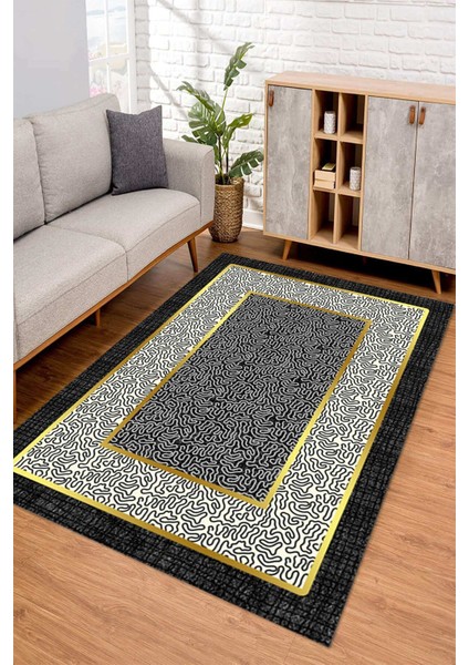 Dijital Kaymaz Taban Yıkanabilir Renkli Salon Halısı Mutfak Halısı Yolluk ND-SD-1073