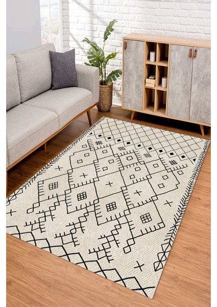Dijital Kaymaz Taban Yıkanabilir Renkli Salon Halısı Mutfak Halısı Yolluk ND-SD-555