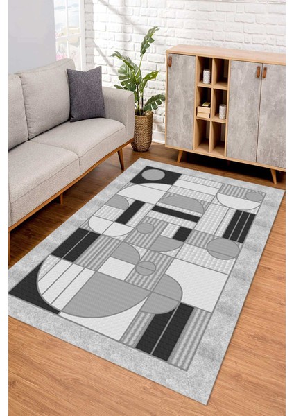 Dijital Kaymaz Taban Yıkanabilir Renkli Salon Halısı Mutfak Halısı Yolluk ND-SD-1004