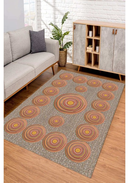 Dijital Kaymaz Taban Yıkanabilir Renkli Salon Halısı Mutfak Halısı Yolluk ND-SD-372