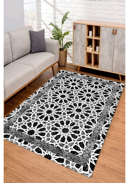 Dijital Kaymaz Taban Yıkanabilir Renkli Salon Halısı Mutfak Halısı Yolluk ND-SD-814