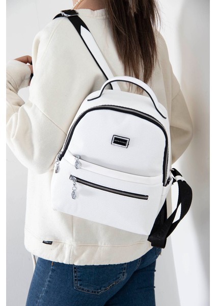 Kadın Sırt Çantası Beyaz - Beyaz SP1061 fiyatları