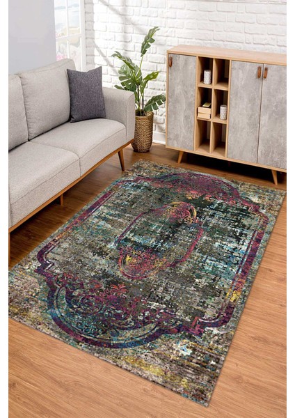 Dijital Kaymaz Taban Yıkanabilir Renkli Salon Halısı Mutfak Halısı Yolluk ND-SD-231