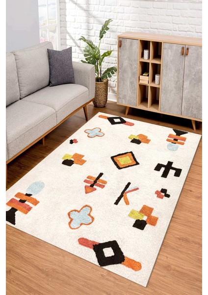 Dijital Kaymaz Taban Yıkanabilir Renkli Salon Halısı Mutfak Halısı Yolluk ND-SD-953