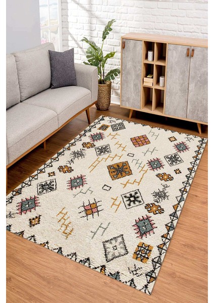 Dijital Kaymaz Taban Yıkanabilir Renkli Salon Halısı Mutfak Halısı Yolluk ND-SD-955