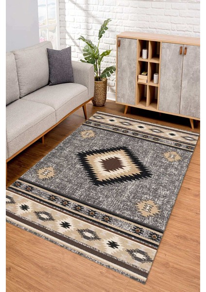 Dijital Kaymaz Taban Yıkanabilir Renkli Salon Halısı Mutfak Halısı Yolluk Nd-Sm-29