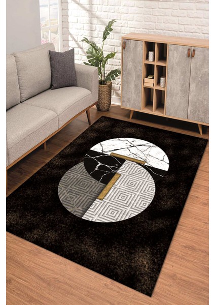 Dijital Kaymaz Taban Yıkanabilir Renkli Salon Halısı Mutfak Halısı Yolluk ND-SD-1177