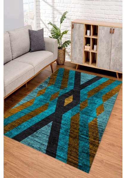 Dijital Kaymaz Taban Yıkanabilir Renkli Salon Halısı Mutfak Halısı Yolluk ND-SD-282