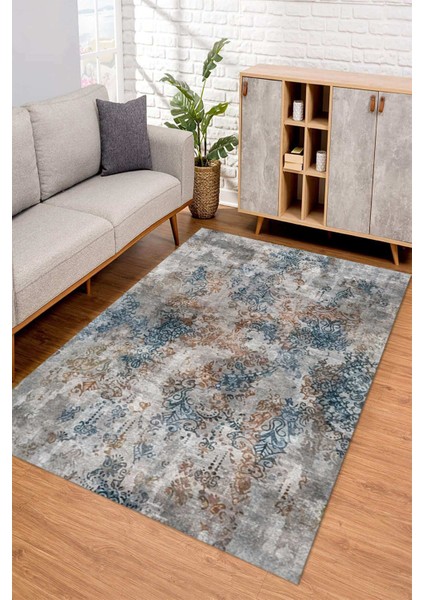 Dijital Kaymaz Taban Yıkanabilir Renkli Salon Halısı Mutfak Halısı Yolluk ND-SD-292