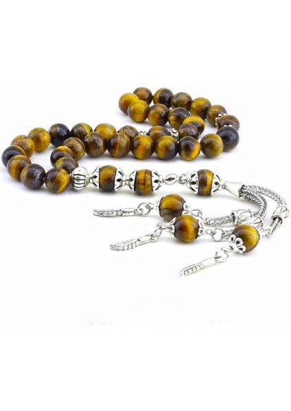 Dört Farklı Seçenekli Üç Püsküllü Doğaltaş Tesbih Tespih