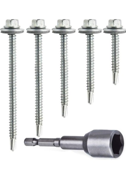 Trapez Çatı Vidası Matkap Uçlu 5.5X50 mm 100 Adet